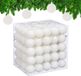 Merkloos / Sans marque Relaxdays Kerstballen set van 100 - Ø 6 cm - kunststof - onbreekbaar - wit