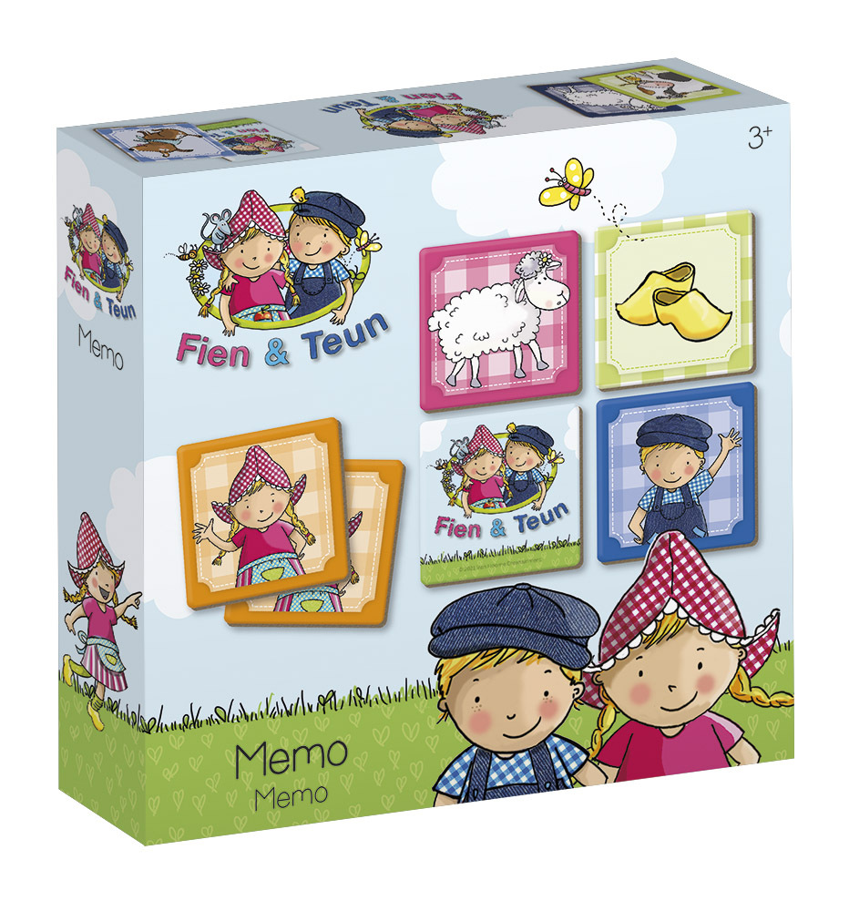 Bambolino Toys Fien & Teun memo - memory spel - educatief speelgoed