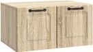 vidaXL Wandmontage TV-kast Sonoma Eiken 59,5 x 41 x 30 cm Bewerkt hout