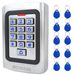 Clavier de contrôle d'accès - Clavier RFID - Étanche IP68 - Métal - Rétroéclairé