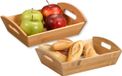 Kesper Corbeille à fruits - 2 pièces - Bambou - Beige - 26x19x7 cm