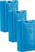 Plasticforte 250 grams koelelementen - 6x stuks - 13 x 7 x 3 cm - blauw - kunststof