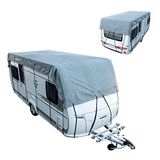 ProPlus Universele caravandakhoes - 5 x 3 meter - ademend en UV-gestabiliseerd - inclusief draagtas