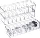 Organisateur de câble Boîte en plastique Transparent 3 pièces 26x10x6 cm Avec couvercle