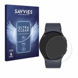 Savvies - Screenprotector voor Samsung Galaxy Watch 6 / 5 (44 mm) - Folie Beschermfolie transparant 6 Stuks