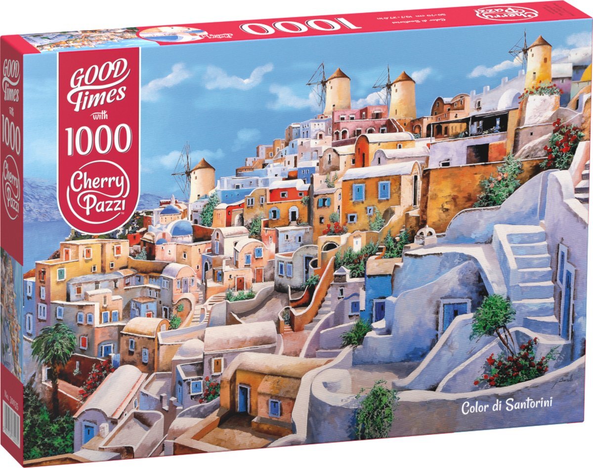 Cherrypazzi Color di Santorini Puzzel 1000 Stukjes