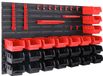 Monzana Deuba Wandrek - Stapelboxen 86 delig Gereedschaphouder 190x54 - Zwart