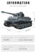 StarTech Tiger-tank modelbouwpakket - Militair model 20014 - Met motor - Afstandsbediening - App-besturing - Lithiumbatterij - Kleine bouwstenen - Originele verpakking
