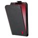 TORRO Housse de téléphone en cuir Compatible avec iPhone 12 et iPhone 12 Pro - Housse à rabat verticale en cuir véritable avec [Compatible MagSafe] [Cadre intérieur durable] (Noir)