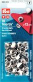 Prym Navullingen naaivrijdrukknoop zilverkleurig 12mm 10 st.