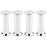 cyclingcolors 4 x meubelpoten Ø 32 mm hoogte 120 mm van aluminium met verstelling 10 mm universeel voor sofa kast keuken badkamer chroom hoogglans