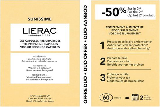 Lierac Sunissime Duo Capsules 60St