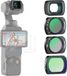 NEEWER Filterset (3 stuks) met 0,75X groothoeklens 108° FOV, variabele ND 2-32 CPL 1/4 zwarte neveldiffusiefilter compatibel met DJI Osmo Pocket 3 Creator Combo-accessoires, FL-B09