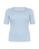 KAFFE CURVE Shirt 'KCBritt' lichtblauw