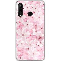 1001 coques Huawei P30 Lite Sakura Bedrukt Siliconen Hoesje