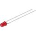 Vishay TLUR 4401 LED fil de fer Rouge Rond 3 mm 32 mcd 60 ° 20 mA 2 V