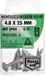 Deltafix Montageschroeven 4,8 x 25 mm - RVS A2 / Wit - 8 stuks