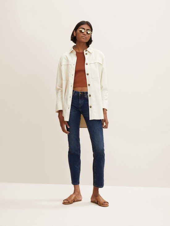 Tom Tailor Alexa Straight Jeans - Women's - Blue Denim - W28/L30