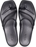 Crocs Miami teenlus sandalen dames Zwart Synthetisch Platte sandalen