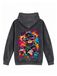 LUNØIR Studio Sweatshirt 'Tropical Riot – Sunset Teddy' zwart
