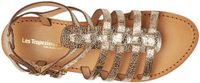 LES M. Belrabi Hikaela dames sandalen goud leer