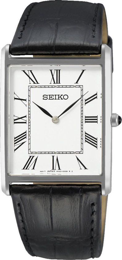 Seiko Herenhorloge - SWR049P1 - Zwart - Leer - 38mm