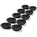 Grizzly 10 tartelette vormpjes, 11 cm diameter, antiaanbaklaag, set van bakvormpjes, voor mini taartjes, mini gebakjes en mini quiches