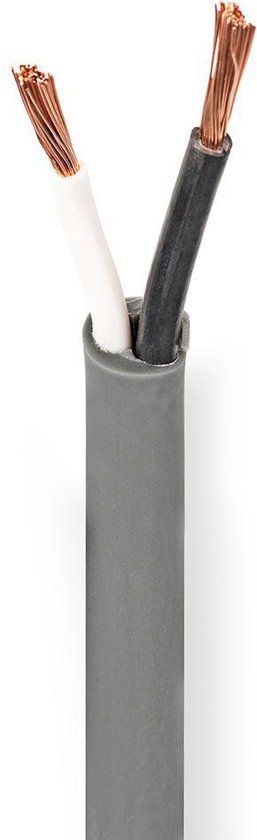 Nedis Speaker-Kabel - 2 x 2.50 mm² - Koper - 100m - Donkergrijs