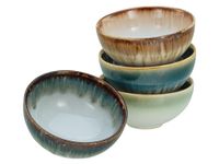CreaTable, 21724, Serie Cascade Bowls Mix, 4-delige serviesset, sojakommen van aardewerk