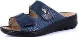 GRÜNLAND DAMI Pantoufles confortables pour femmes avec double fermeture velcro, semelle Conforma, semelle intérieure amovible en liège et cuir et coutures faites à la main, AVIO, 40 EU