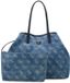 GUESS shopper schoudertas Victtoria 2 in 1 Tote Denim Logo blauw