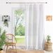 HomeMaison.com Voile van tamine – effen gordijn – gordijn wit – gordijn 140 x 240 cm