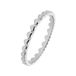 Lucardi Dames Zilveren rhodiumplated ring met hartjes - Ring - 925 Zilver - Zilverkleurig - 16.5 / 52 mm
