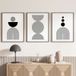 Lot de 3 affiches / posters triptyque - Boho - 3 affiches - 21x29,7 cm (cadres non fournis) - Bordure blanche