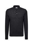 Seidensticker Poloshirt voor heren, regular fit, zacht, polokraag, 100% wol, grijs, XL