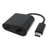 VALUE USB 3.2 Gen 2 Type C naar Gigabit Ethernet Converter + 1x PD-poort