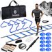 Agility ladder speedladder trainingsladder - 20 ft, 4 horden, parachute - Speed training set pour football et basket-ball