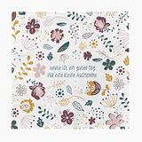 Grafik Workshop servetten met spreuk | 20 stuks | 12,5 x 12,5 cm | wit | goede dag