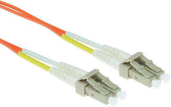ACT RL9001 Glasvezel Patchkabel Duplex LSZH - LC/LC 62.5/125µm OM1 - 1 meter