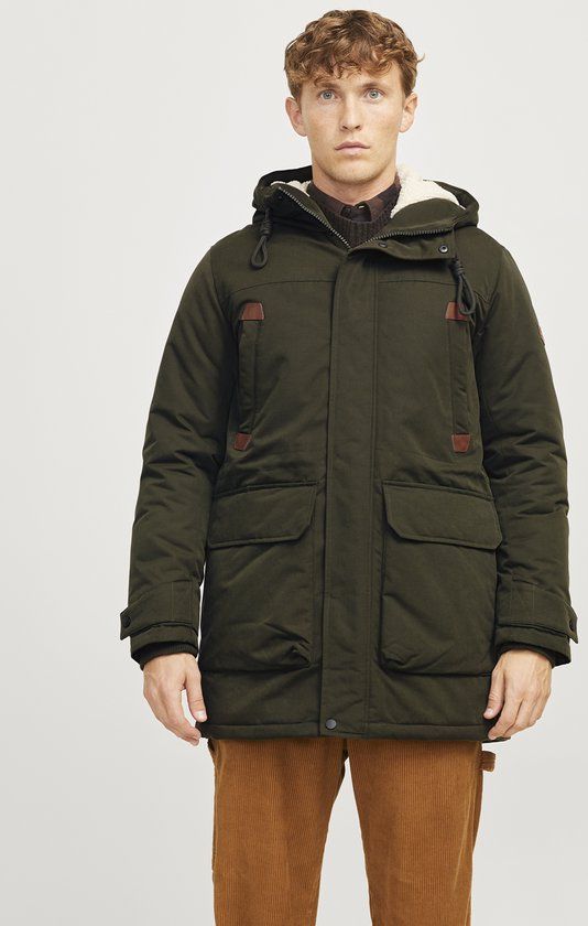 JACK&JONES JJEPOLAR PARKA SN - Heren - Buitenjassen - Maat S - Rosin