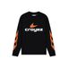 Croyez longsleeve met backprint zwart