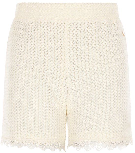 NoBell' Silas Crochet Knitted Short Pearled Ivory Maat 128