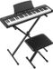 VEVOR Piano numérique 61 touches, Piano électrique semi-lesté avec support et tabouret de piano