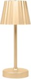 HOME DECO FACTORY Portable tafellamp LED - goud - touch - 26 cm - batterij - binnen / buiten