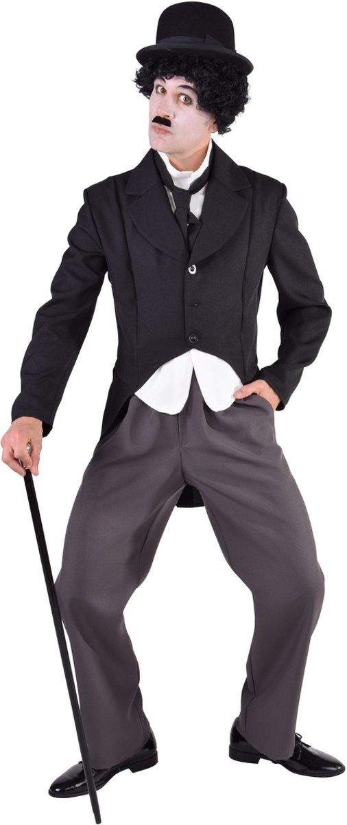 Magic by freddy Charlie Chaplin Kostuum Film Komiek Stomme Film Charlie Man XL Carnaval kostuum Verkleedkleding