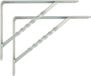 AMIG Plankdrager/steun/beugel Spiraal - 2x - metaal - zilver - H150 x B125 mm - Tot 300 kg - boekenplank steunen