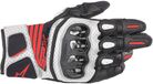 Alpinestars SP X Air Carbon V2 Zwart Wit Fluo Rood - Handschoen