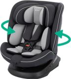 Safety 1st Autostoel Cosmo I-Safe I-Size, 40-150 cm, 0-12 jaar, 360° draaibaar, bevestiging met veiligheidsgordel, zwart