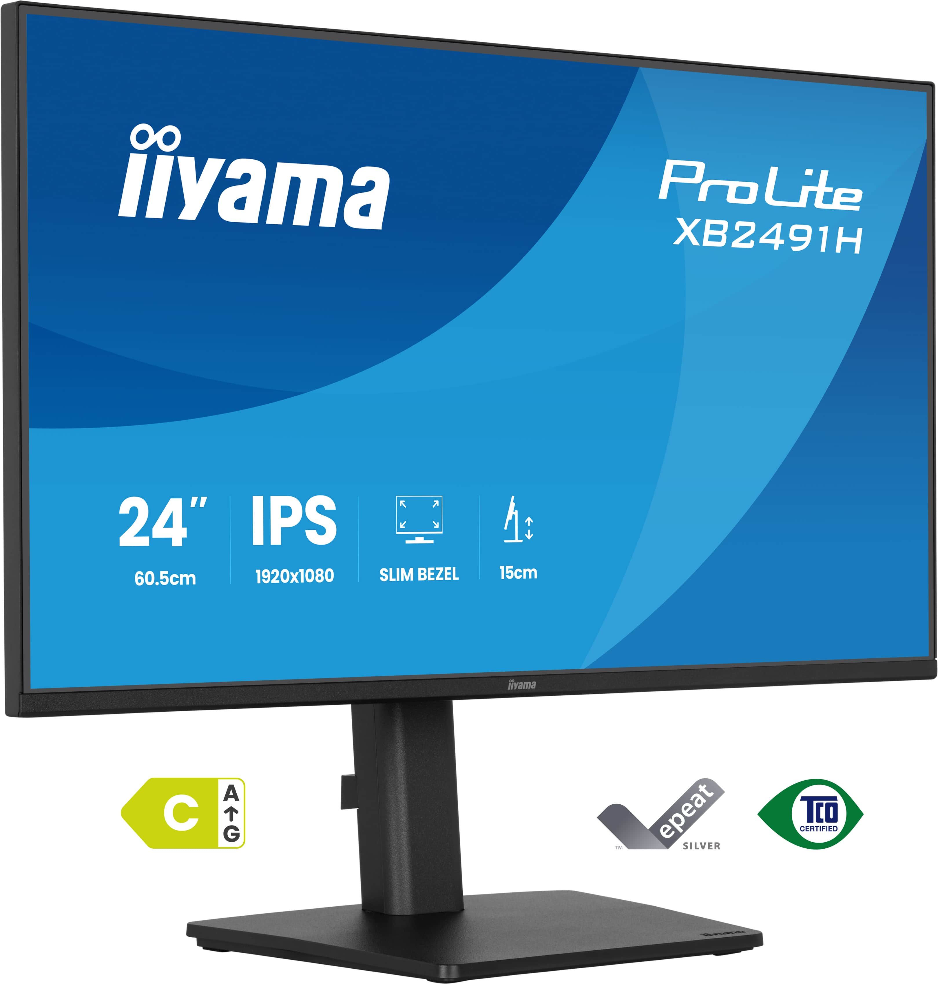 iiyama ProLite XB2491H-B1 - 24 inch - Full HD - IPS - verstelbaar