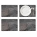 Pimpernel Midnight Slate placemats, maat S/4 (s), kurk, zwart, 40,1 cm x 29,8 cm, 4